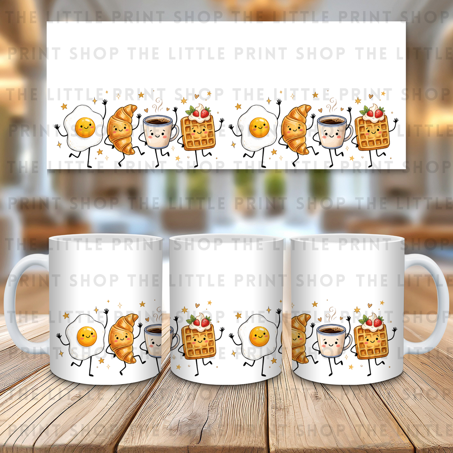 Breakfast Legs - 11oz Sublimation Wrap