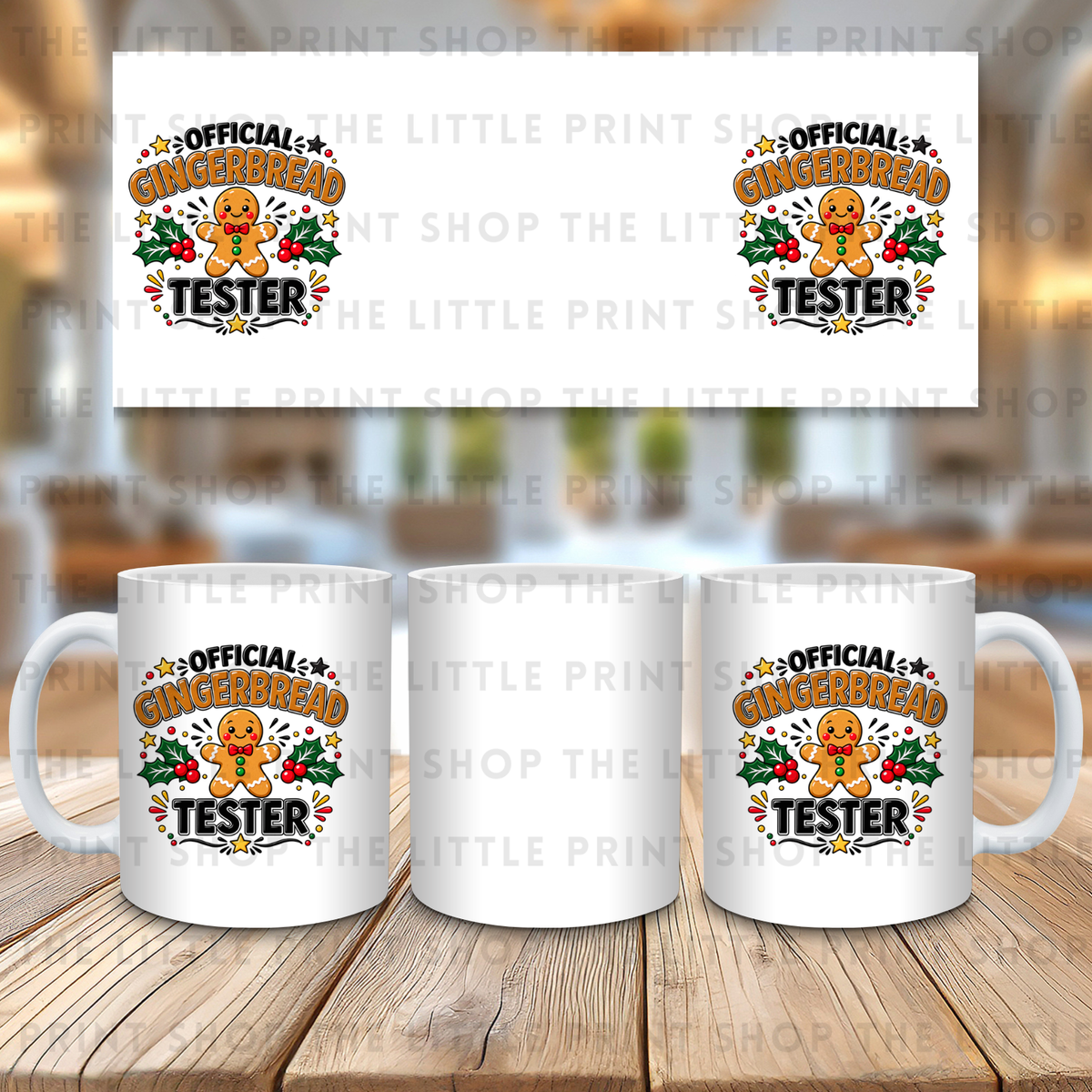 Official Gingerbread Tester - 11oz Sublimation Wrap