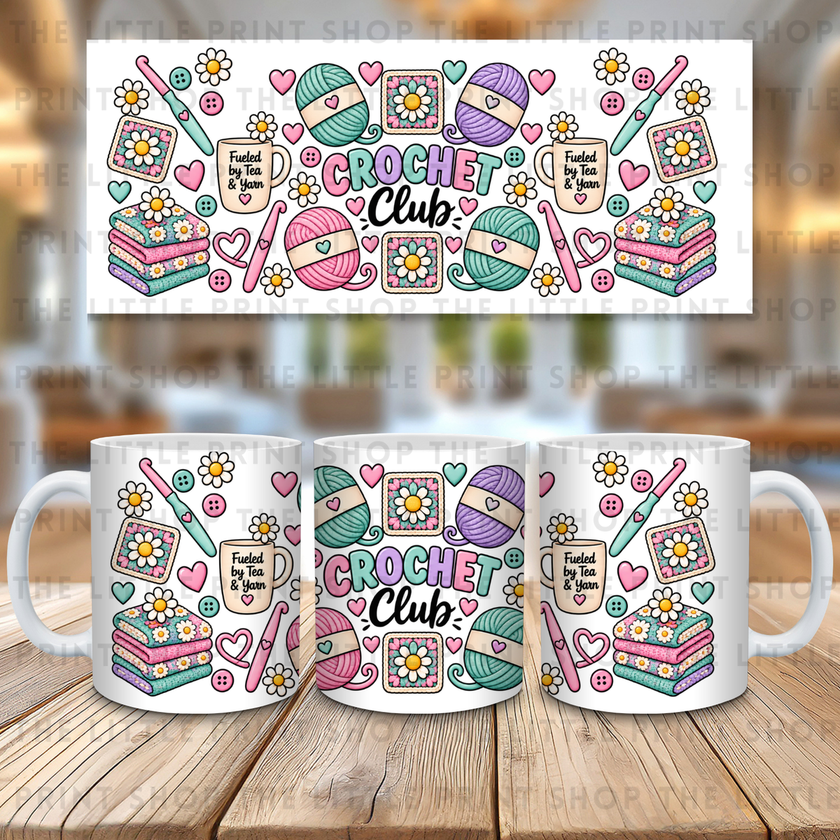 Crochet Club - 11oz Sublimation Wrap