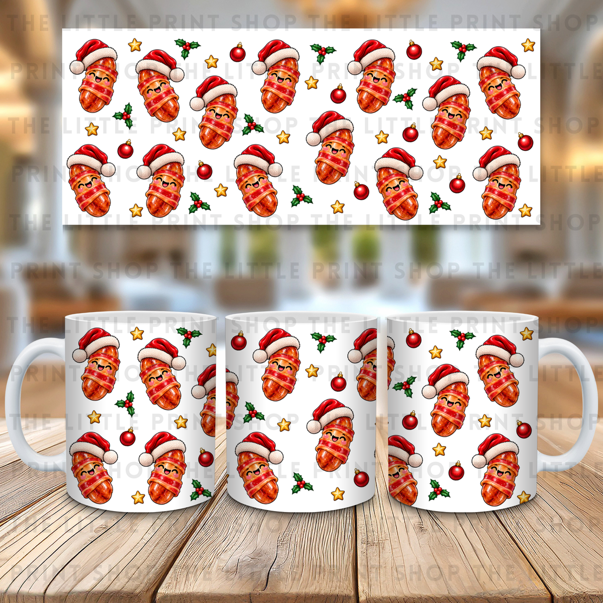 Piggy In Blankets - 11oz Sublimation Wrap