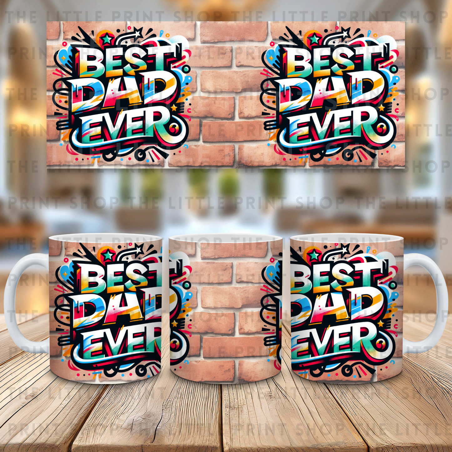 Best Dad Ever - 11oz Sublimation Wrap