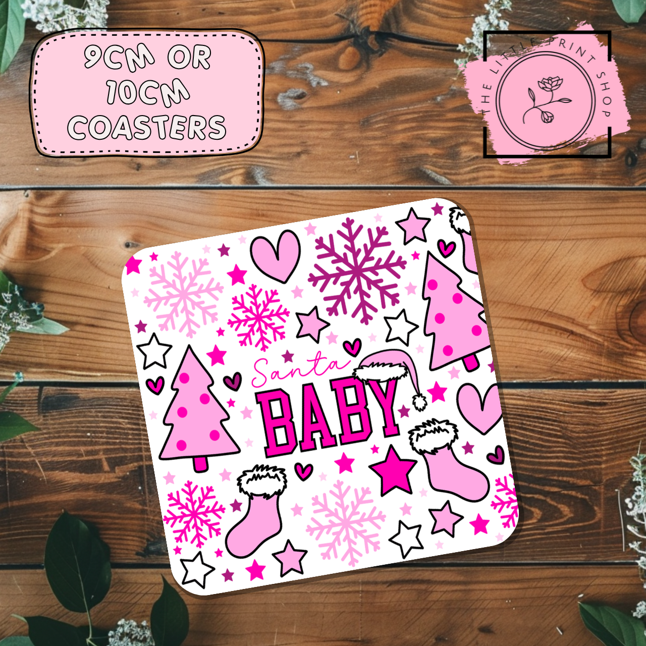 Santa Baby - Sublimation Coaster Transfer