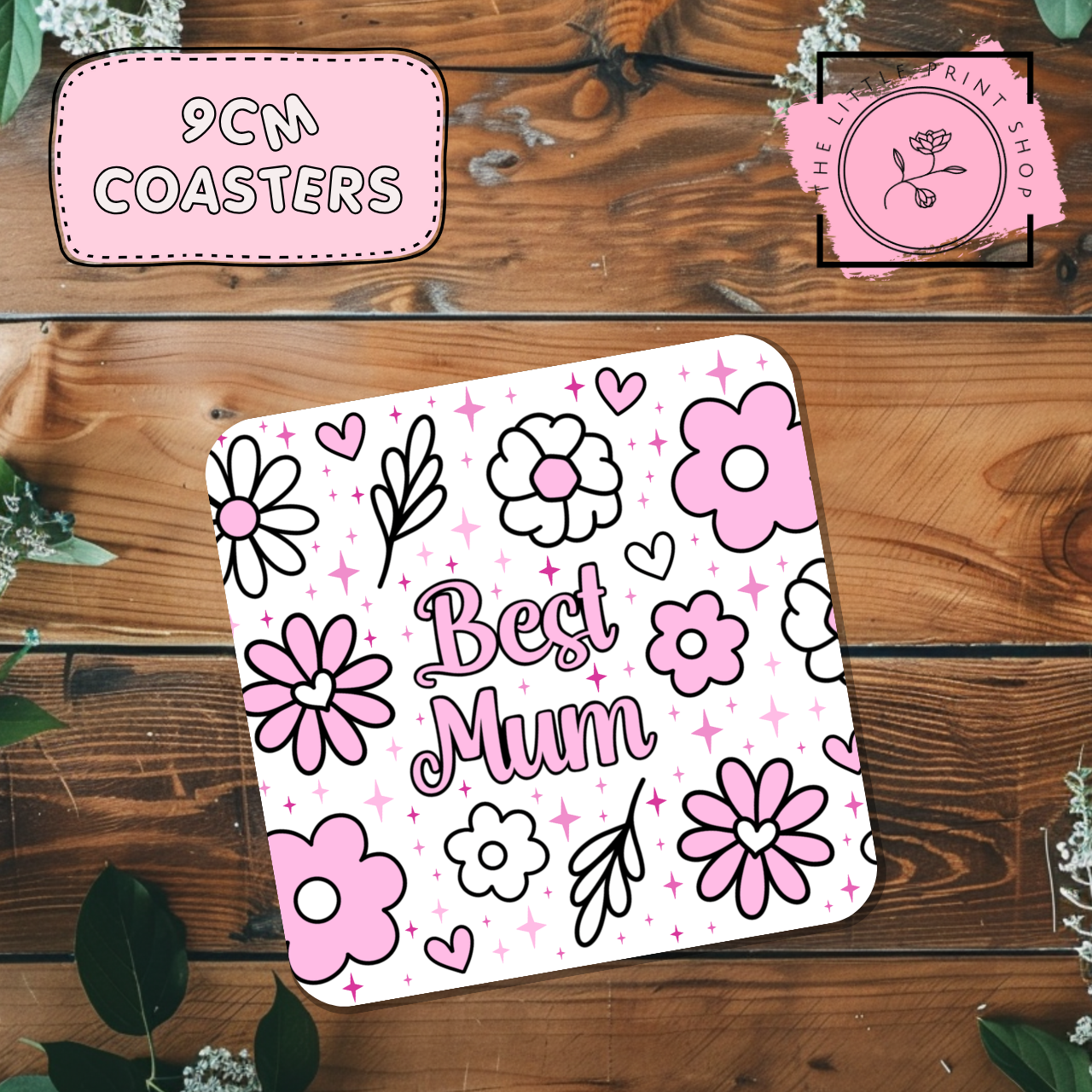 Best Mum - Sublimation Coaster Transfer