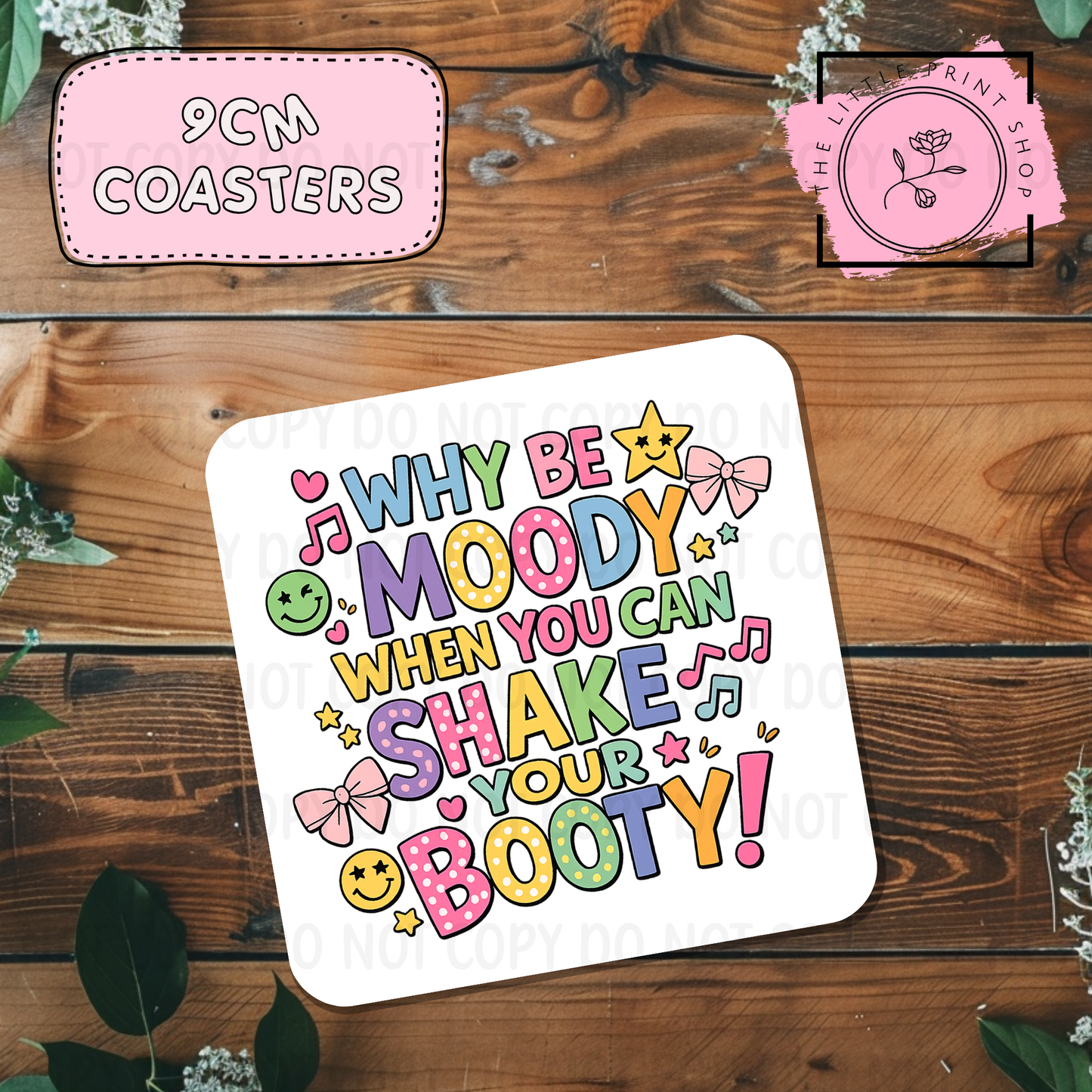 Shake Your Booty - Sublimation Coaster Transfer