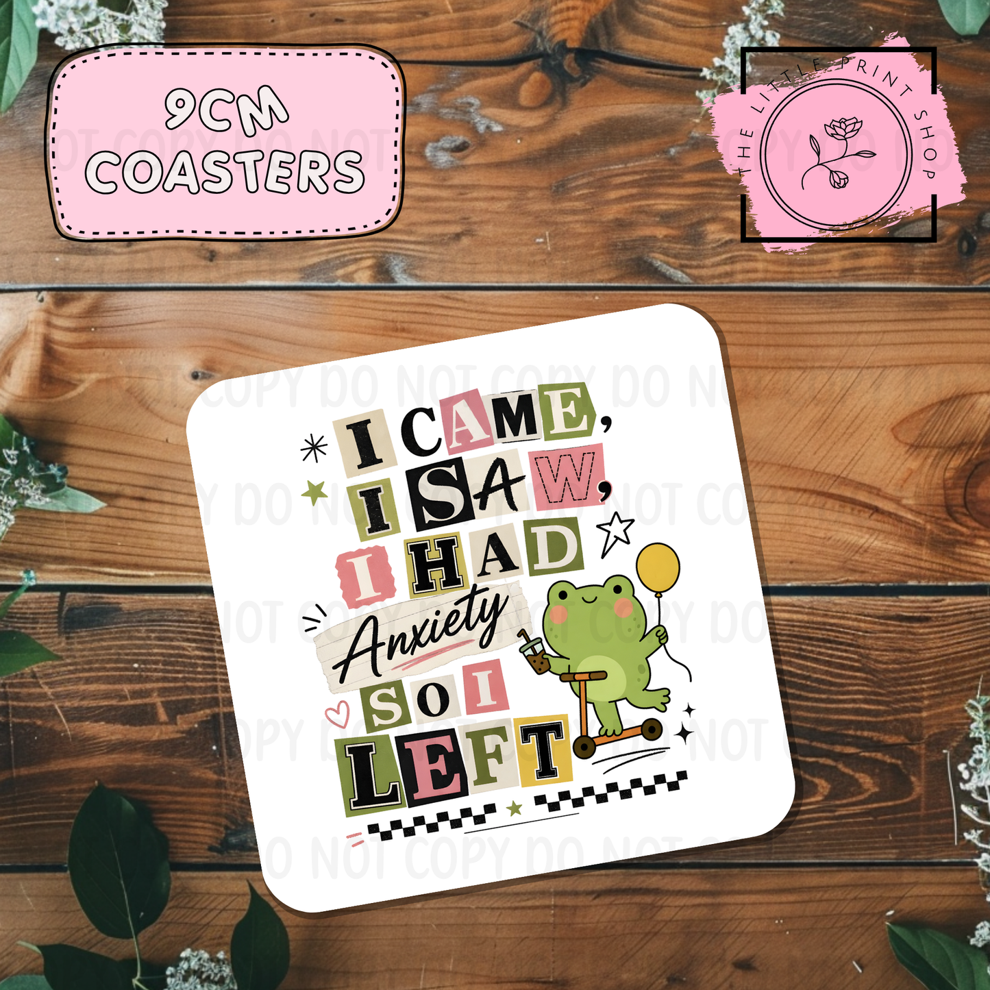 I Came I Saw - Sublimation Coaster Transfer