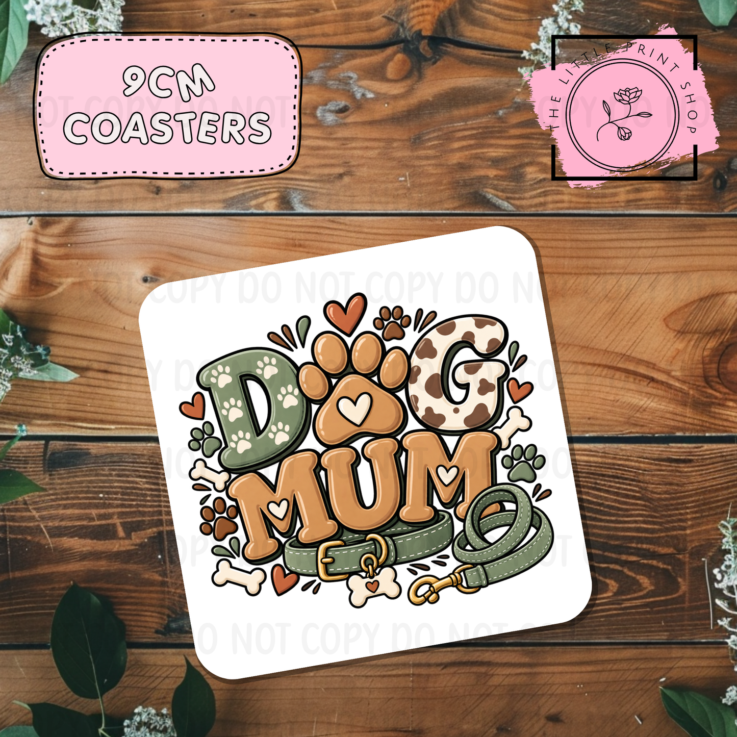 Dog Mum - Sublimation Coaster Transfer