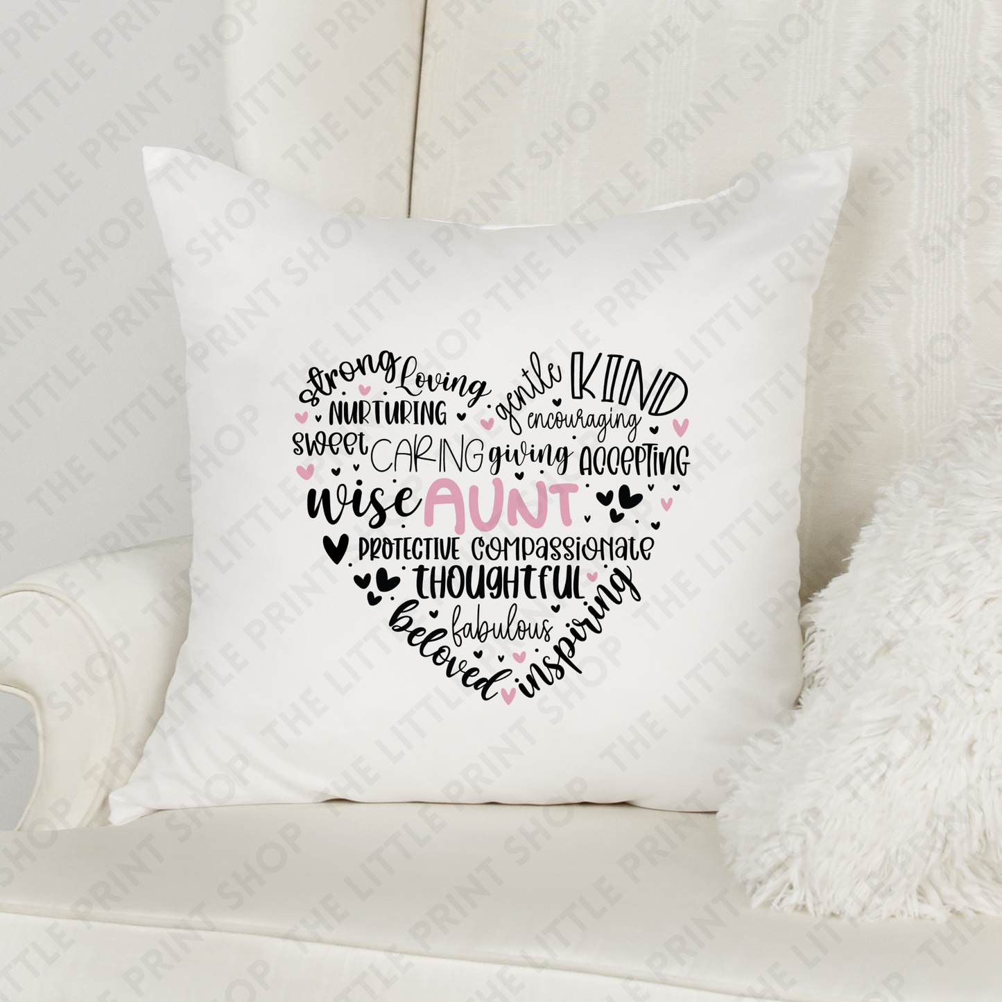 Aunt Quote - Sublimation Cushion Print