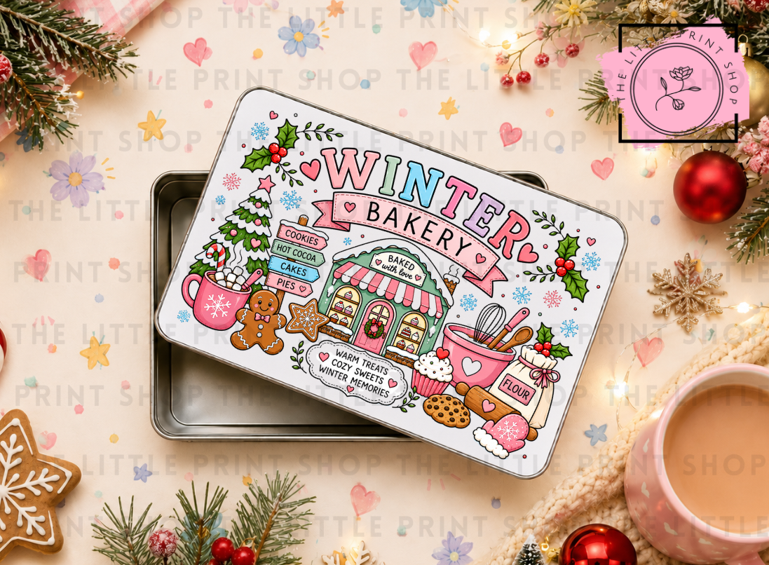 Winter Bakery - Sublimation Tin Transfer