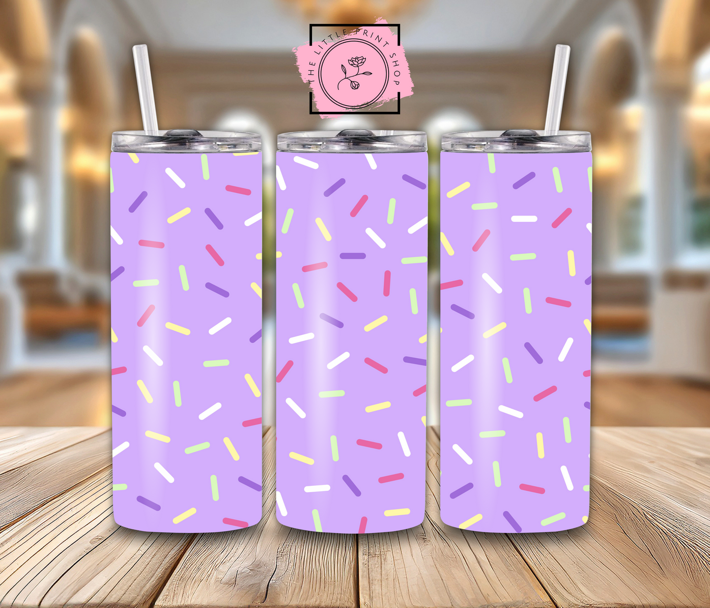 Sprinkles - Purple - 20oz Sublimation Wrap