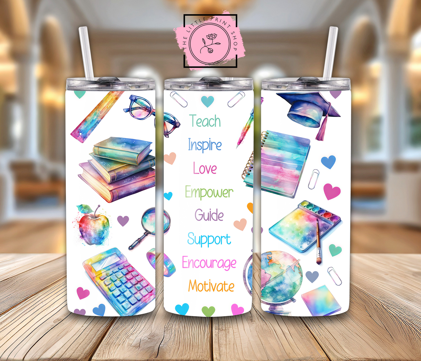 Teach Affirmations - 20oz Sublimation Wrap