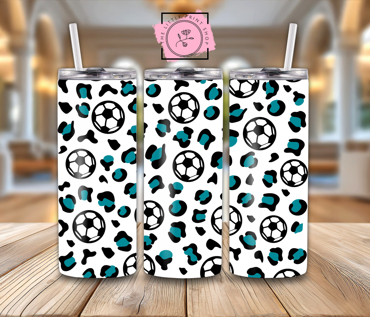 Football Leopard Print - 20oz Sublimation Wrap