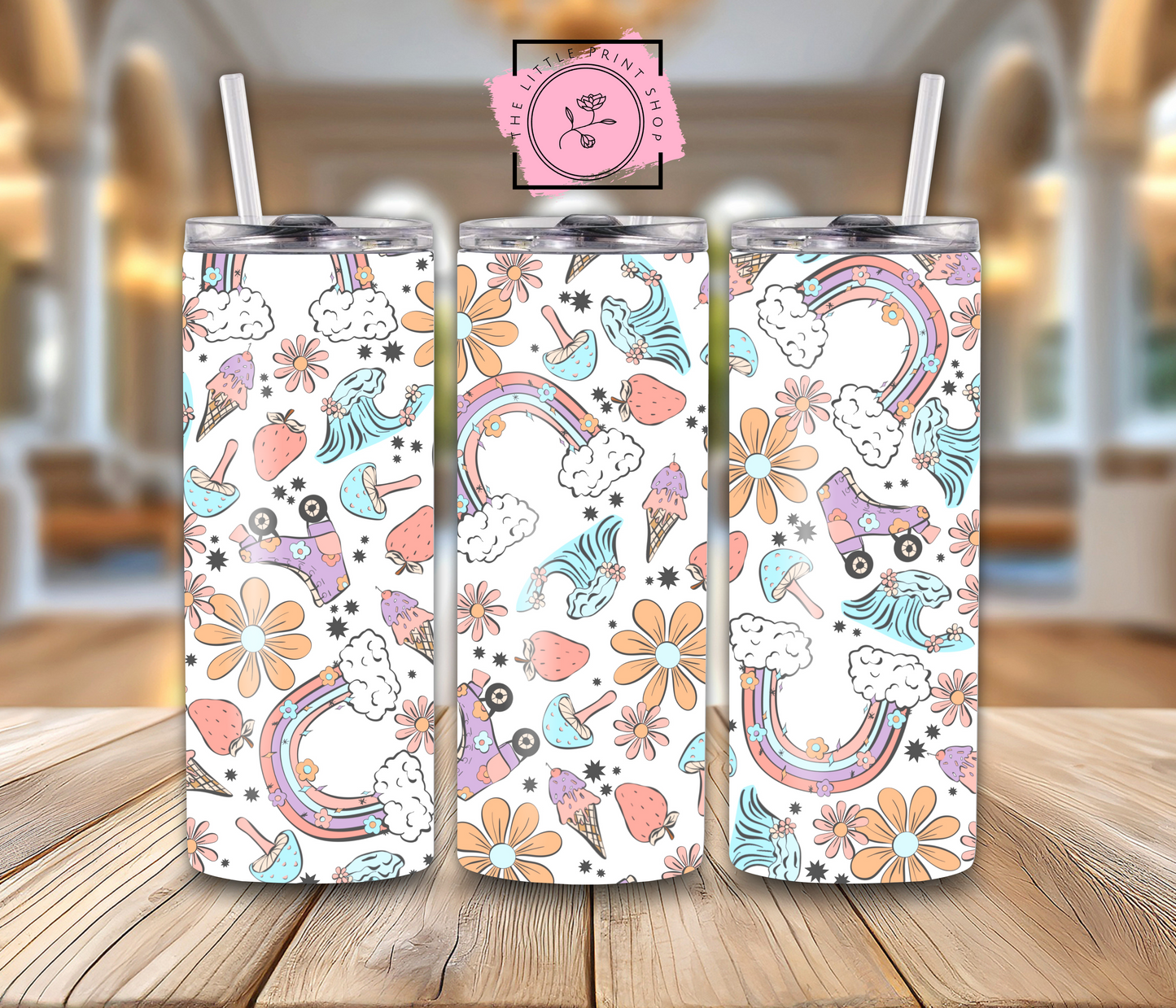 Roller Skates - 20oz Sublimation Wrap