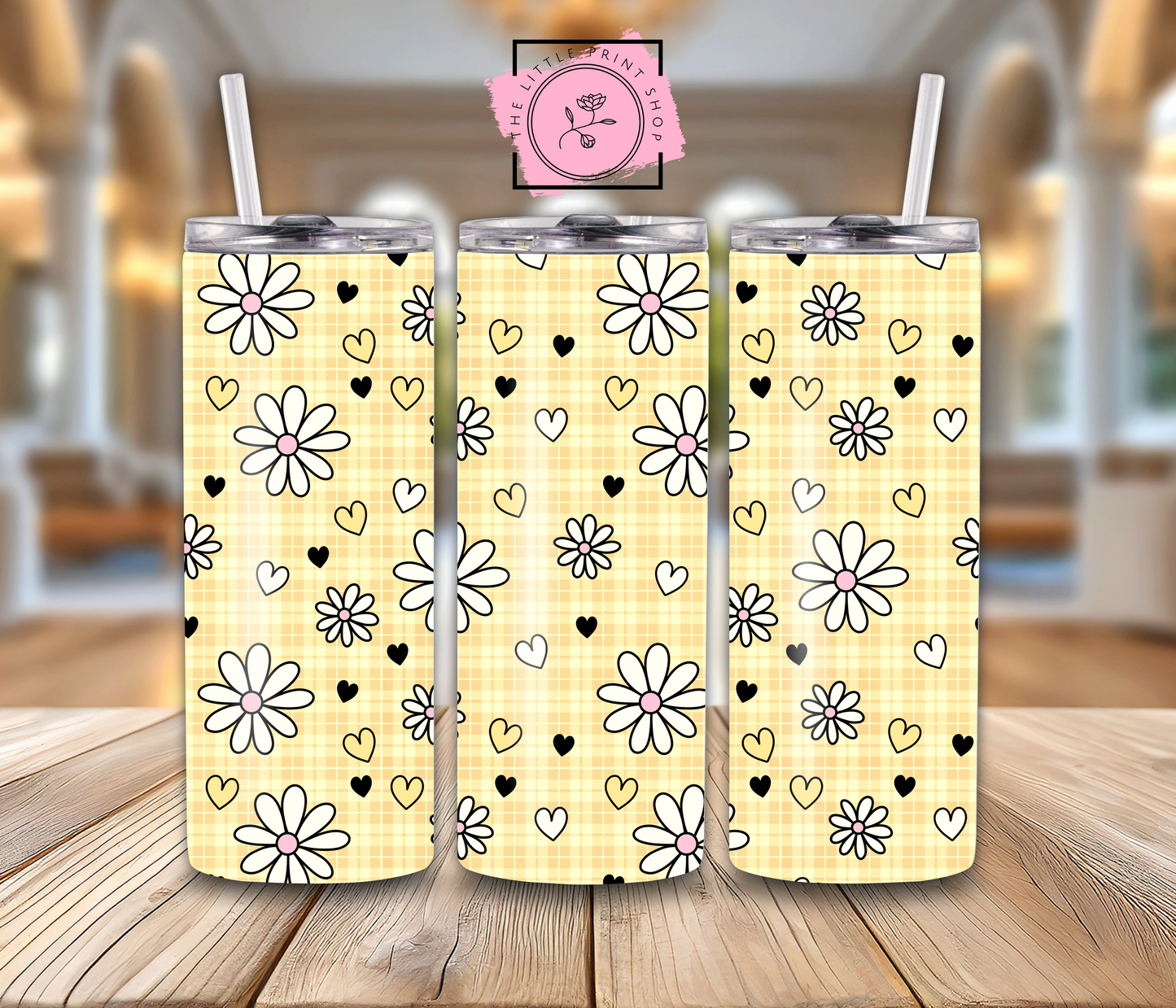 Daisies - Yellow - 20oz Sublimation Wrap