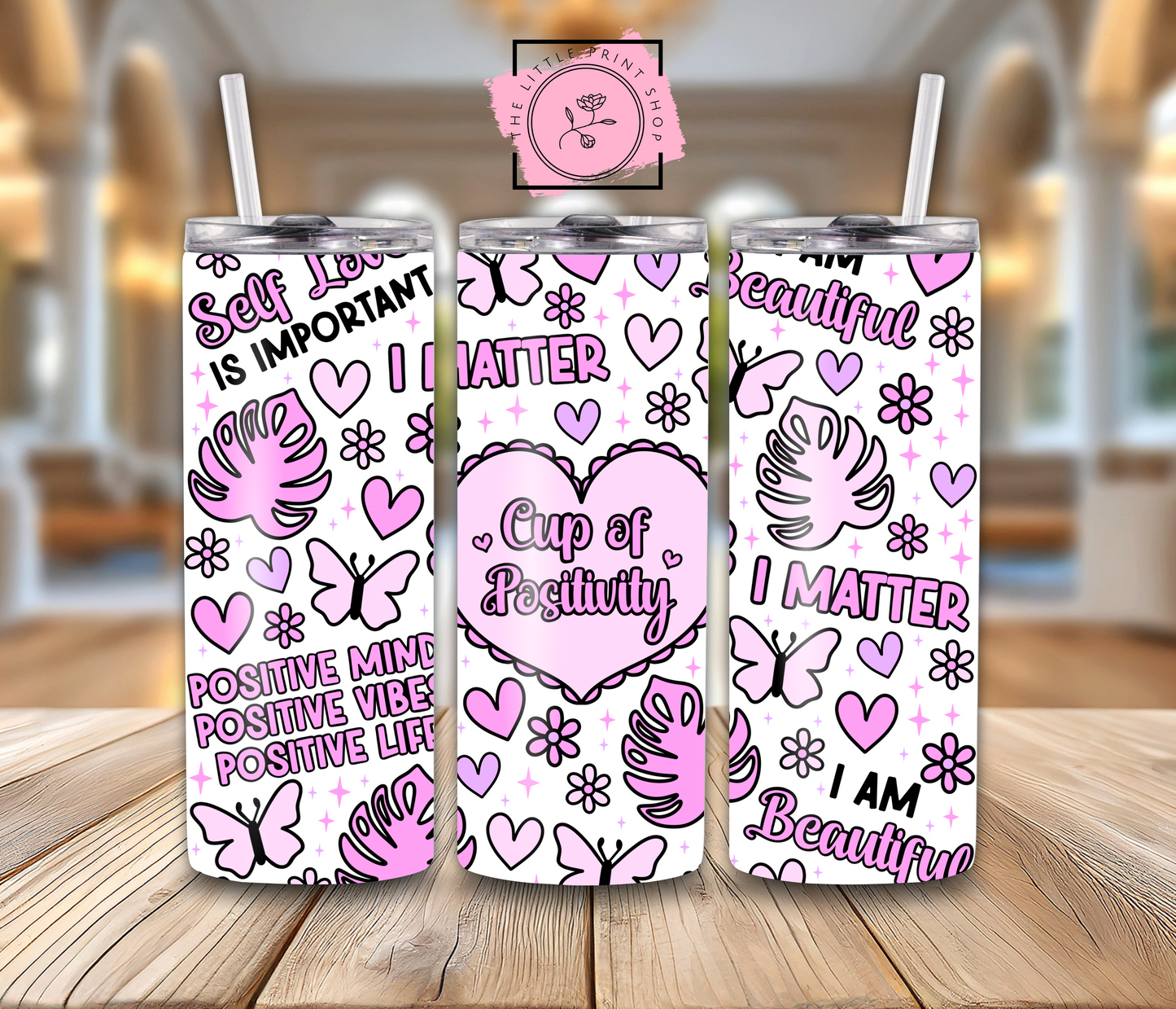 Cup Of Positivity - 20oz Sublimation Wrap