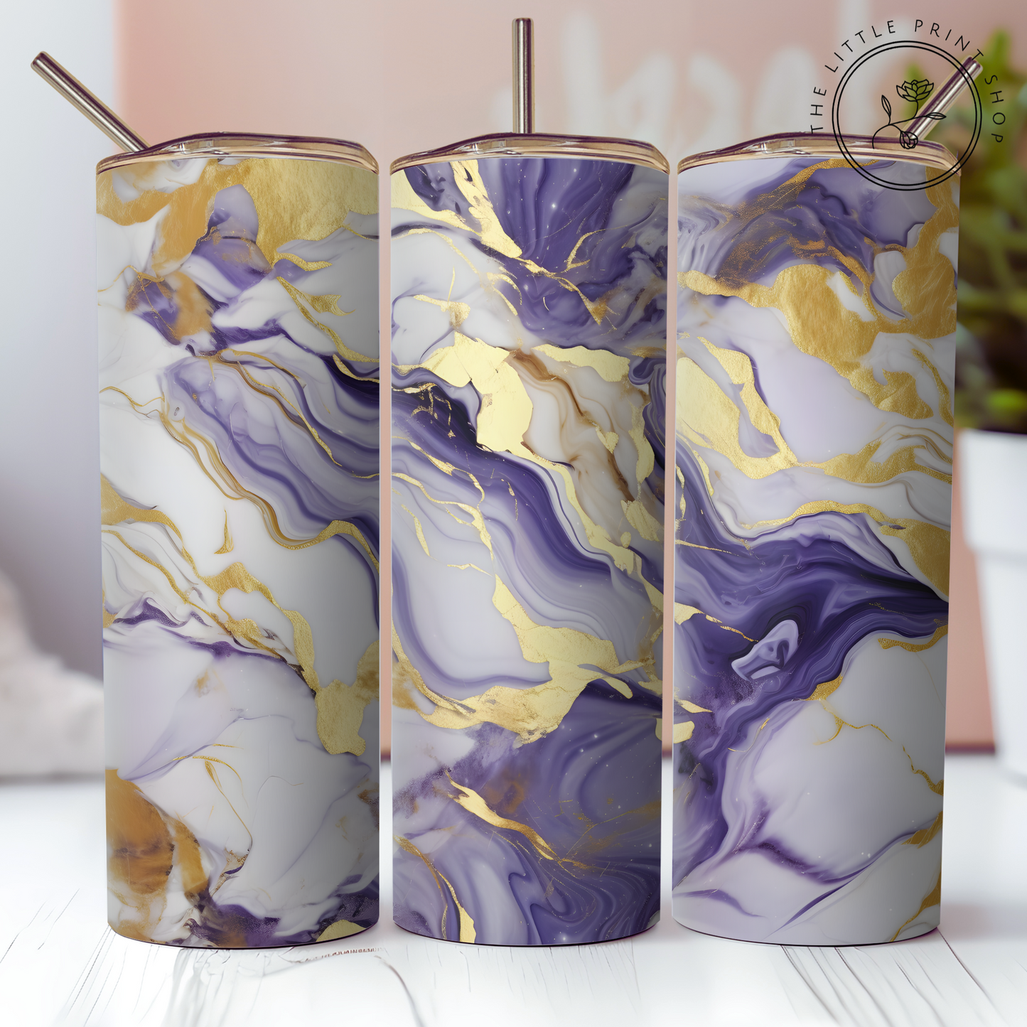 Purple Marble - 20oz Sublimation Wrap