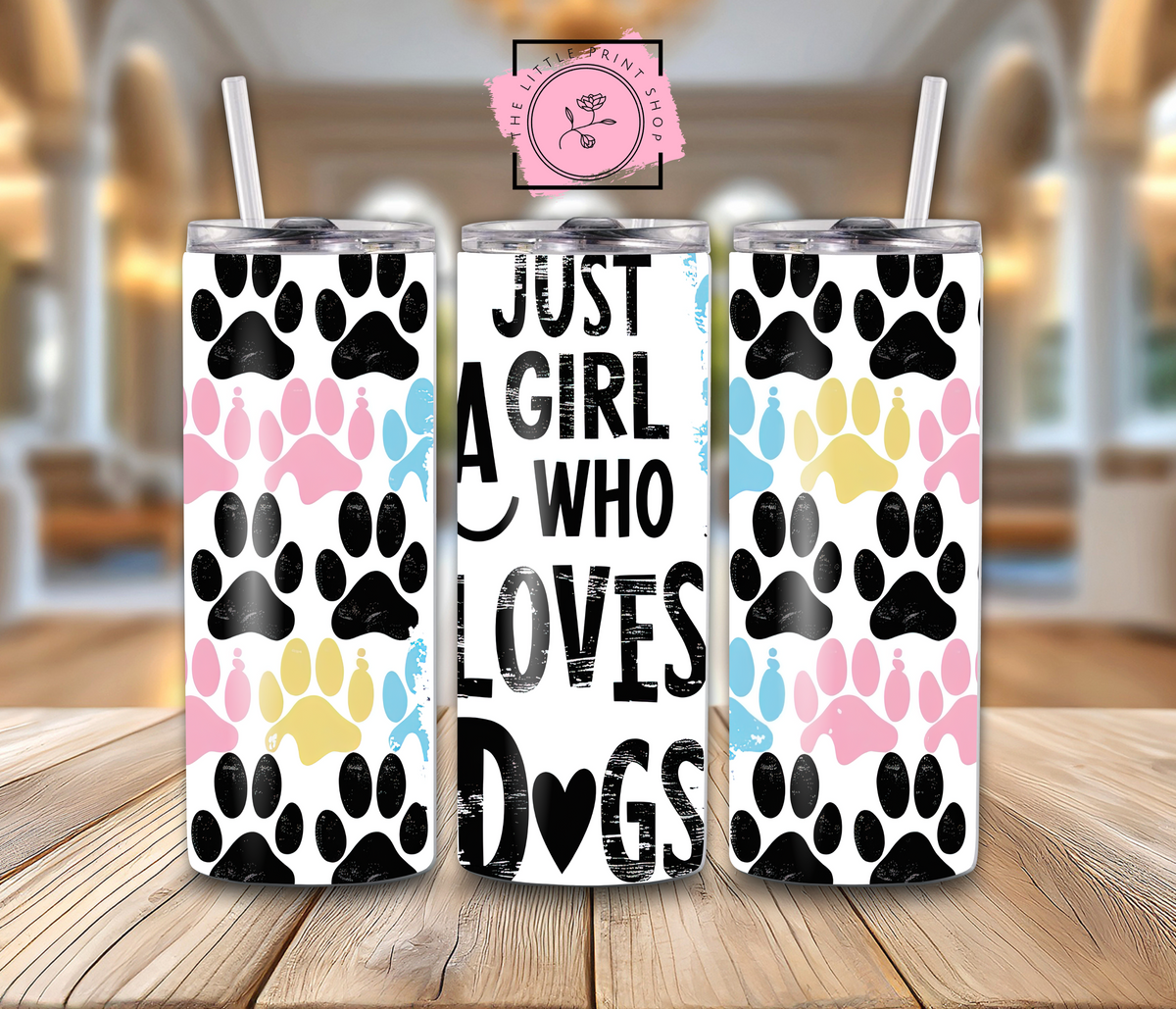 Just A Girl Who Loves Dogs - 20oz Sublimation Wrap