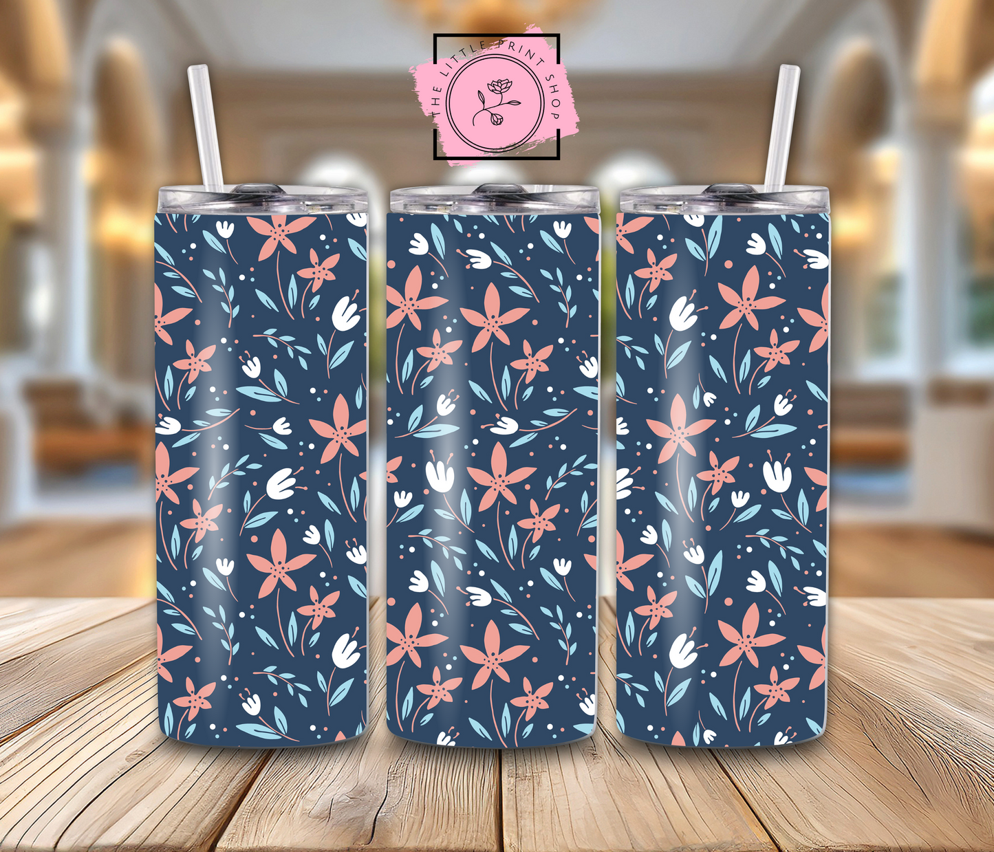 Flowers - 20oz Sublimation Wrap