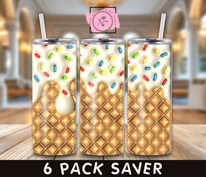 6 Pack Saver - 6 Design Bundle - 20oz Sublimation Wrap
