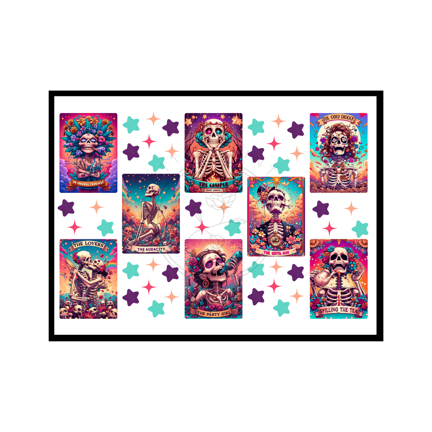 Adult Tarot Cards - UV DTF A4 Decal Sheet