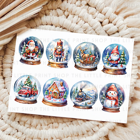 Snowglobes - UVDTF A4 Transfer Sheet