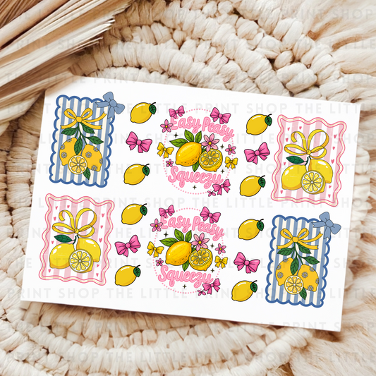 Lemons - UV DTF A4 Decal Sheet