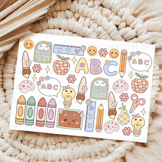 ABC - UV DTF A4 Decal Sheet