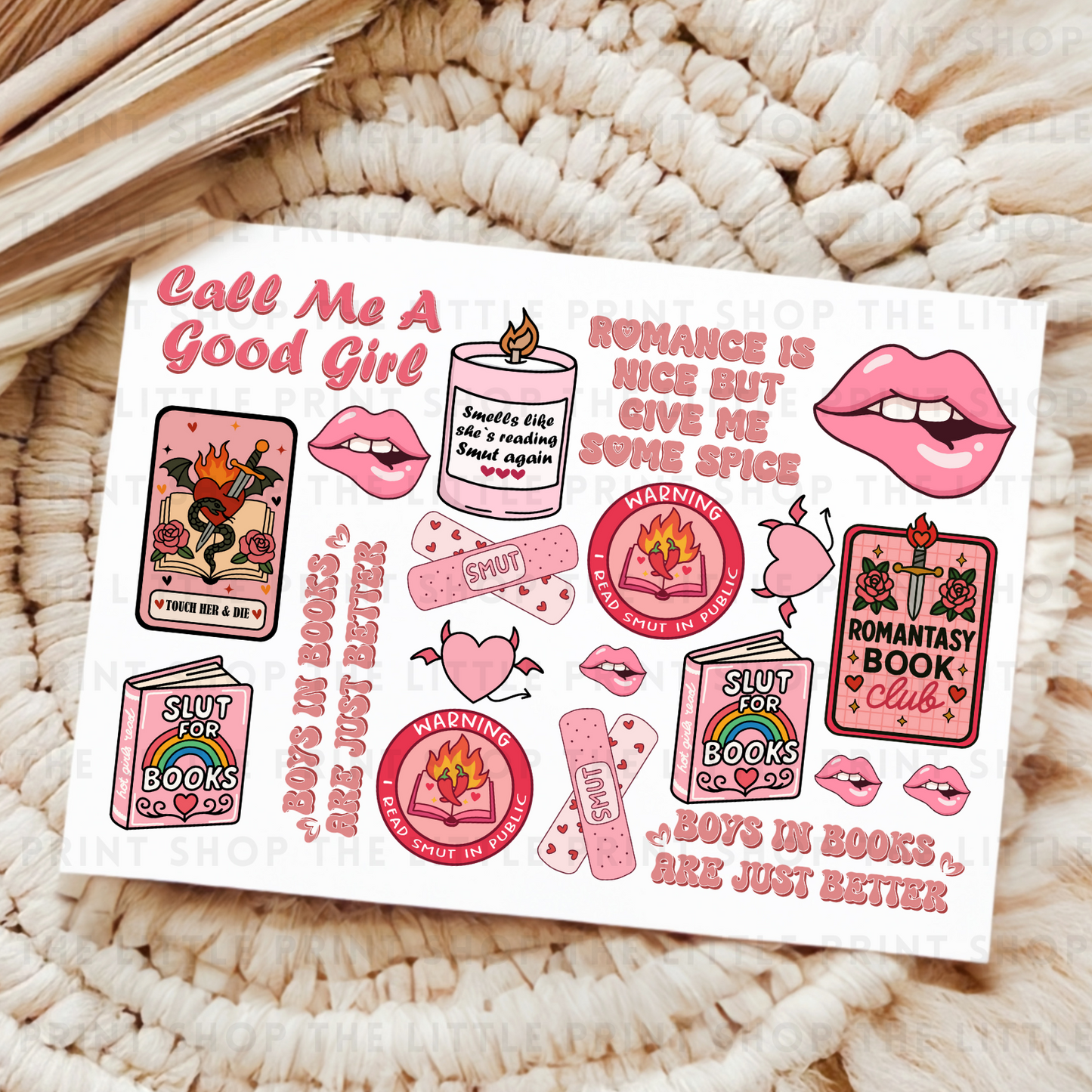 Call Me A Good Girl - UV DTF A4 Decal Sheet