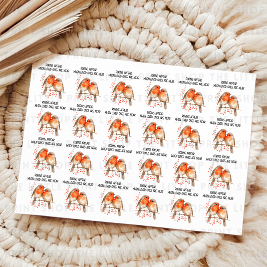 Robin Bauble Decal Sheet - UVDTF A4 Transfer Sheet