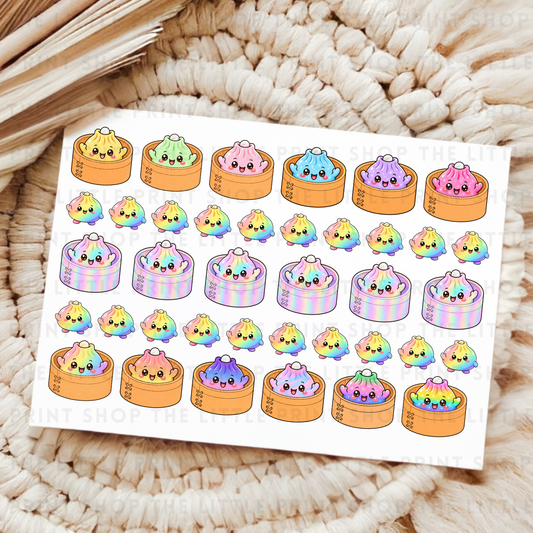Dumpling Box - UV DTF A4 Decal Sheet
