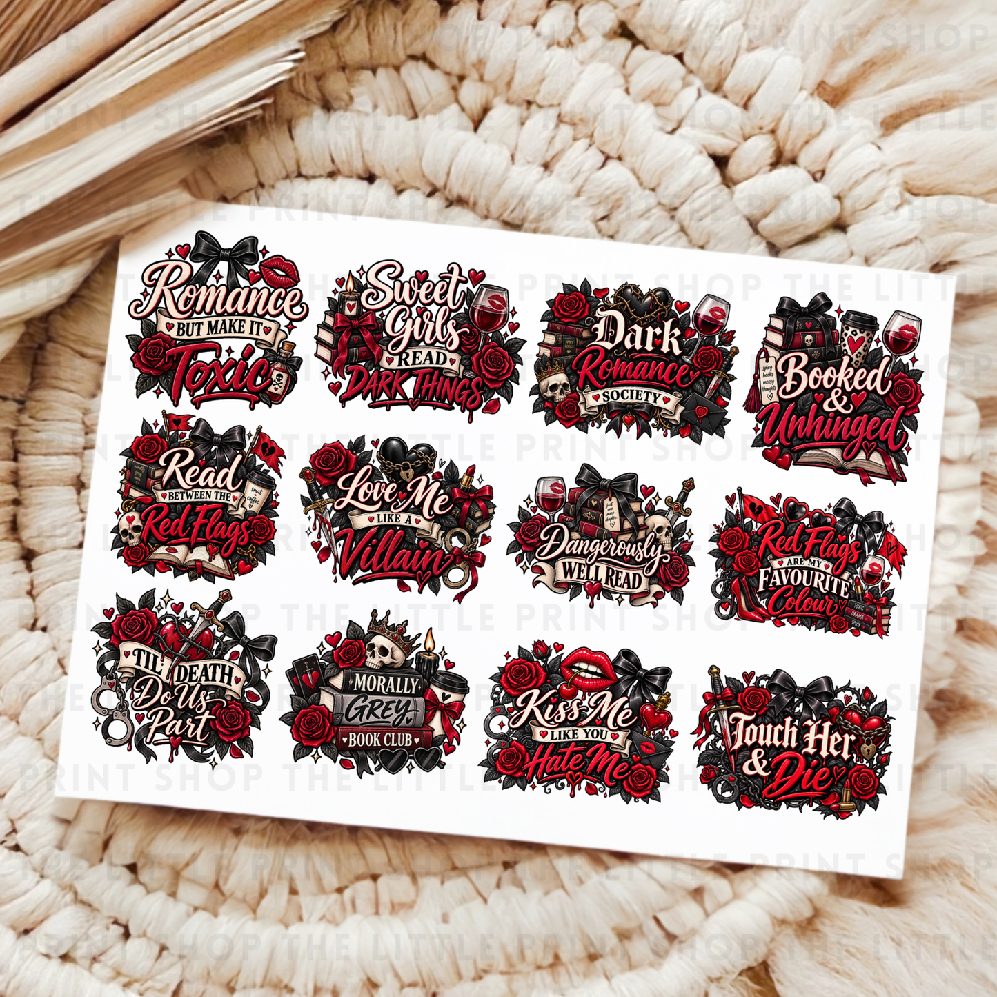 Dark Romance - UVDTF A4 Transfer Sheet