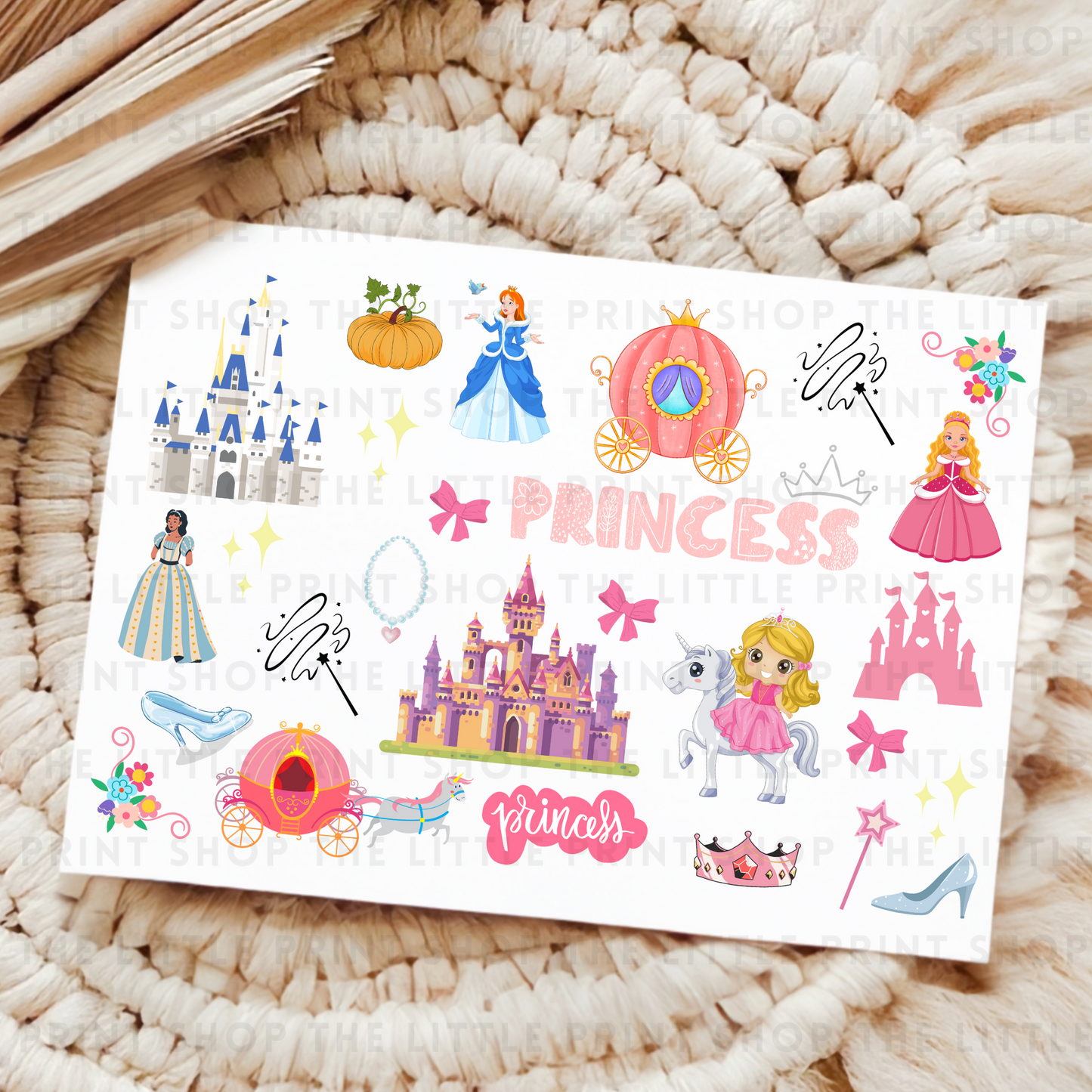 Princess - UV DTF A4 Decal Sheet