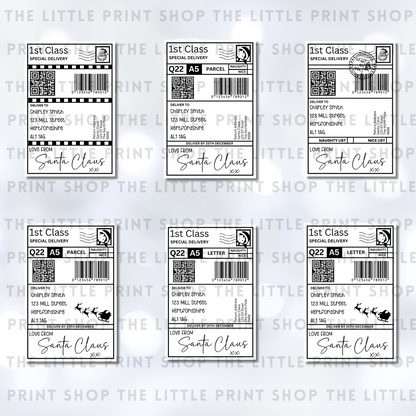 Christmas Postage Label Bundle - Download File Only