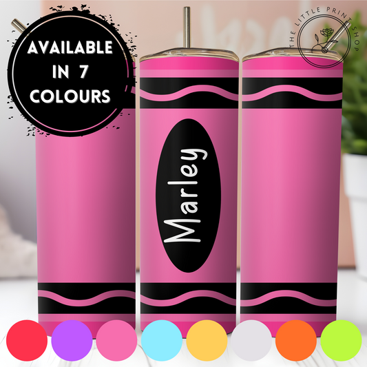 Crayon ~ Personalise - 20oz Sublimation Wrap