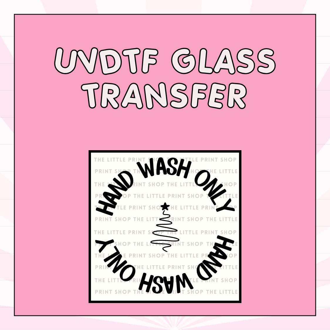 Bargain Bin - Glass Care UV DTF Decal Strip of 4
