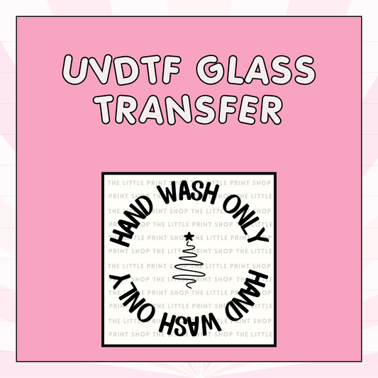 Bargain Bin - Glass Care UV DTF Decal Strip of 4