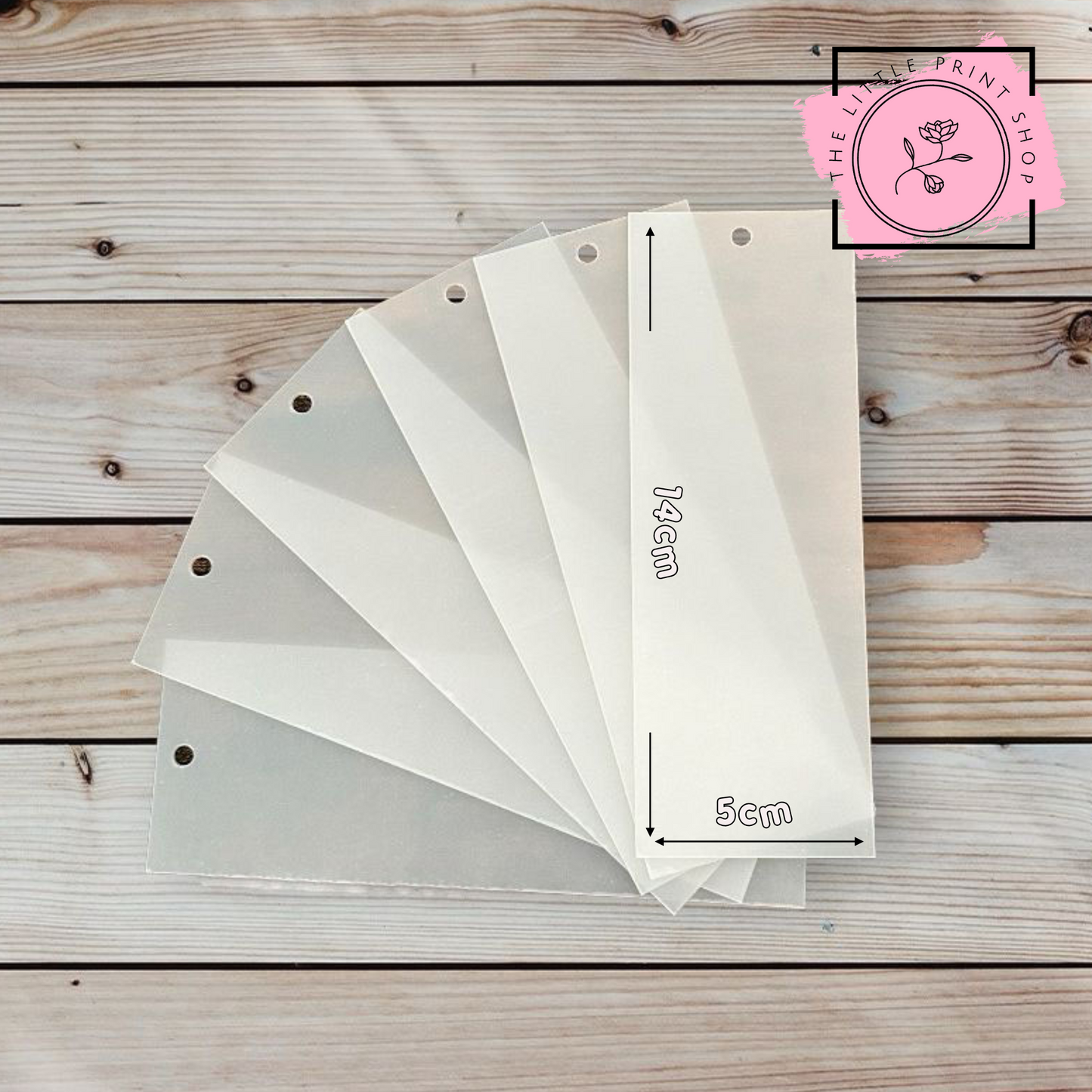 Acrylic Bookmark Blank - 14cm x 5cm