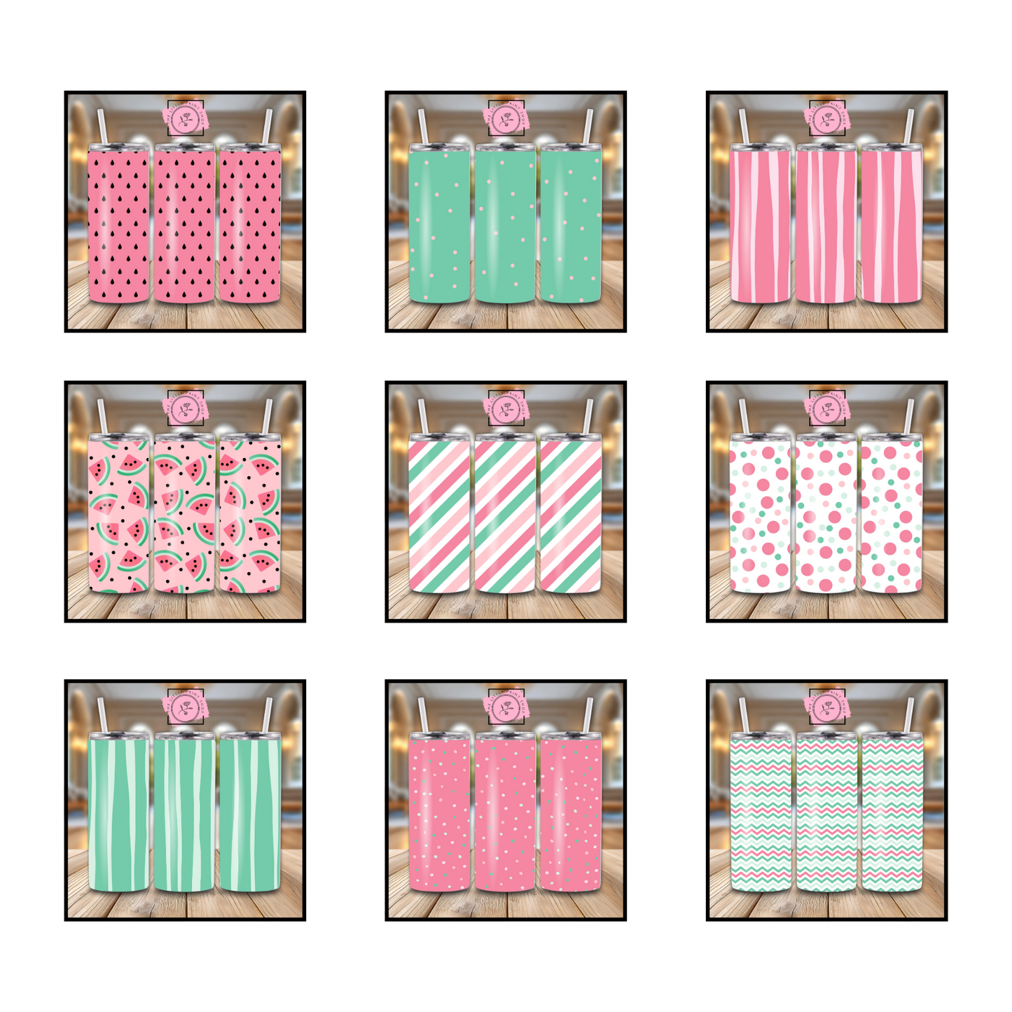10 Pack Saver - 10 Design Bundle - 20oz Sublimation Wrap