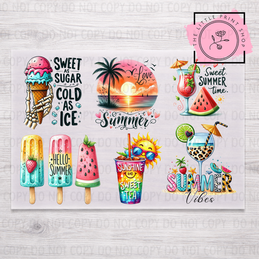 Summer Time - DTF A4 Transfer Sheet