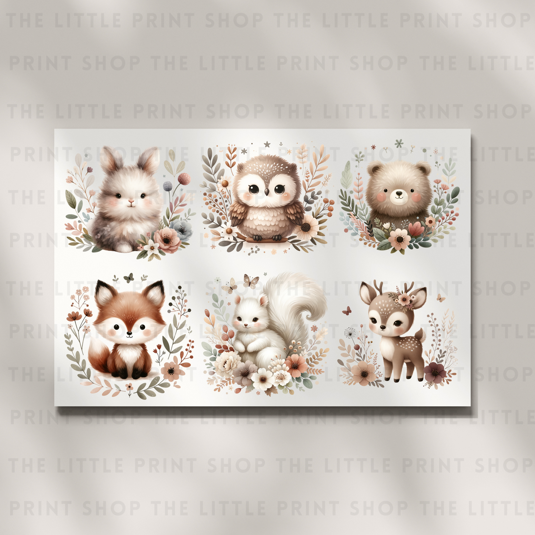 Woodland Animals - DTF A4 Transfer Sheet – Little Print Shop