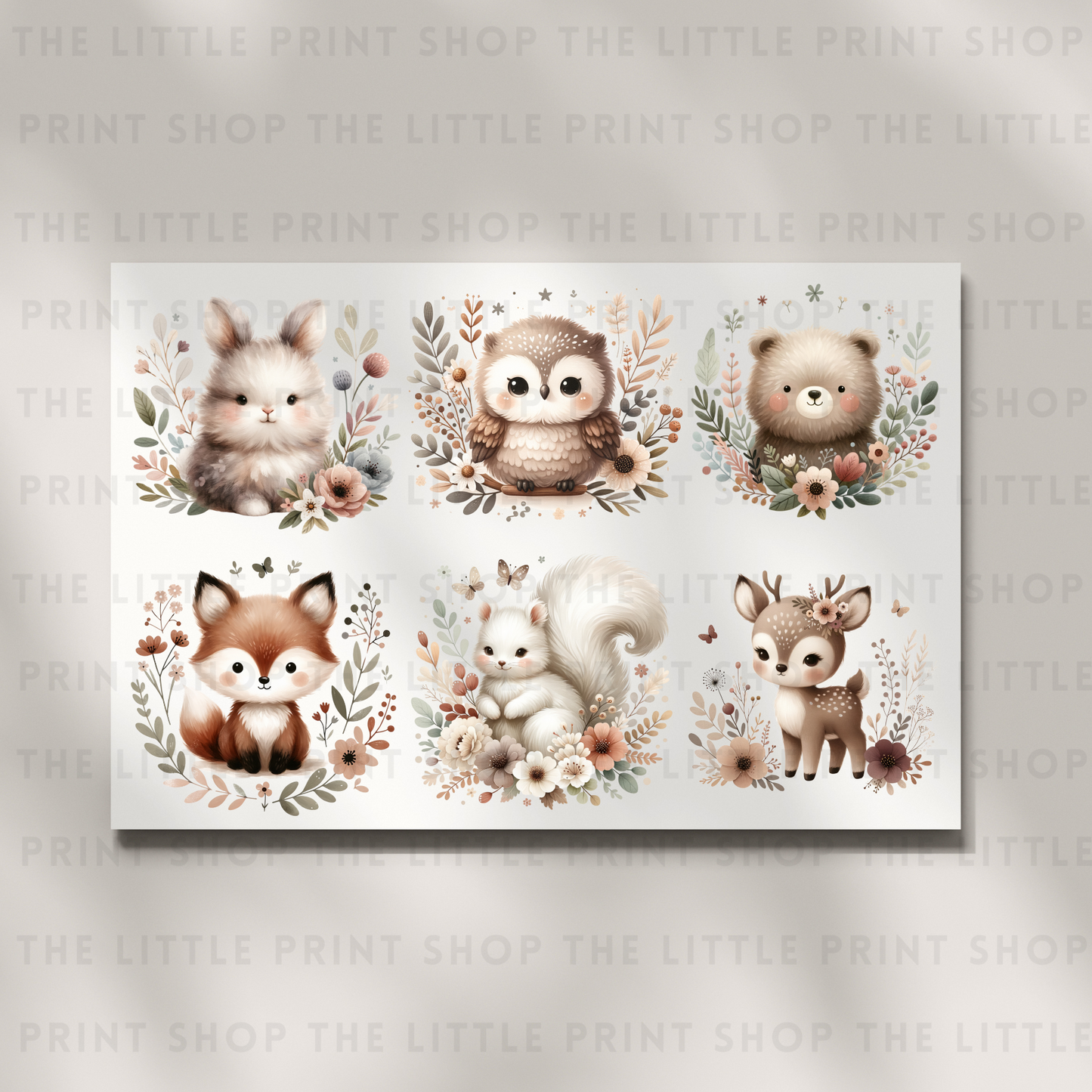 Woodland Animals - DTF A4 Transfer Sheet