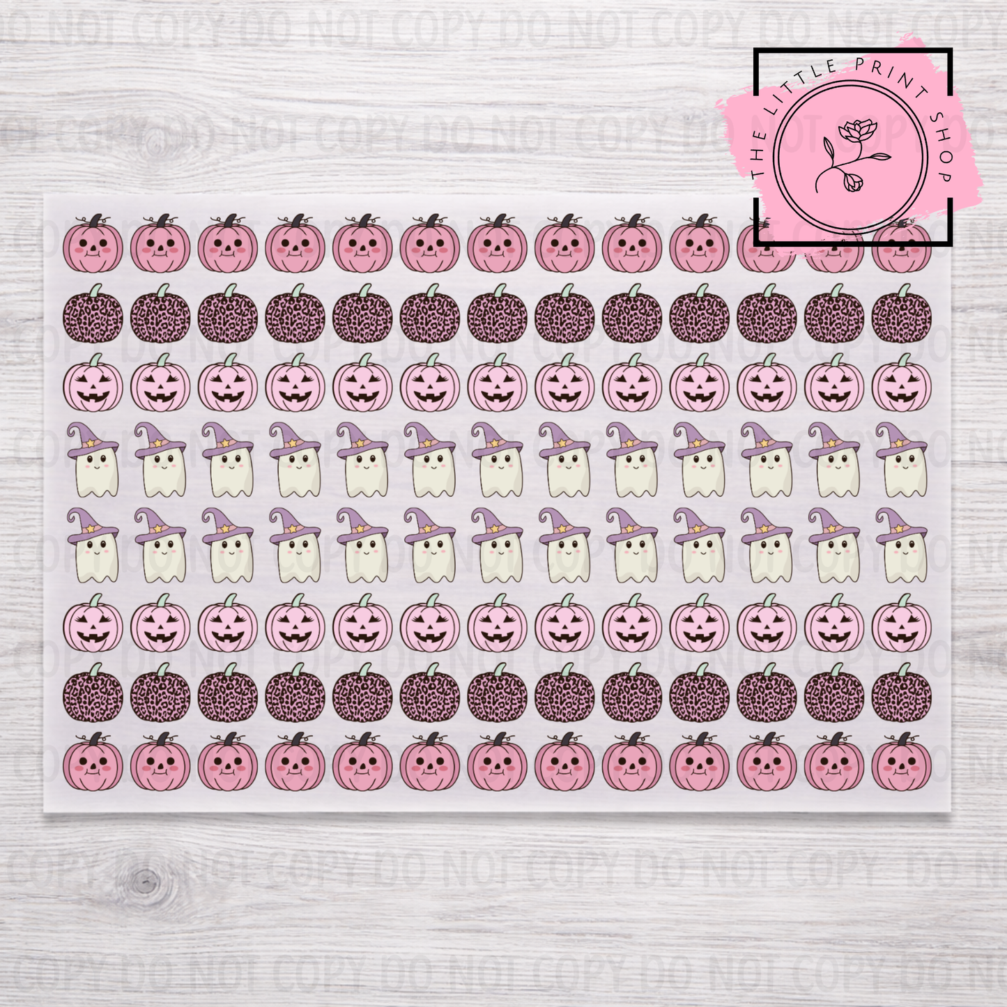 Ghosts - DTF A4 Hair Bow Transfer Sheet