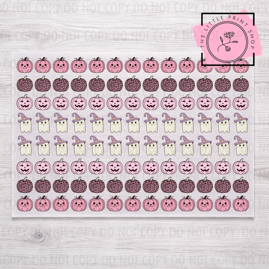 Ghosts - DTF A4 Hair Bow Transfer Sheet