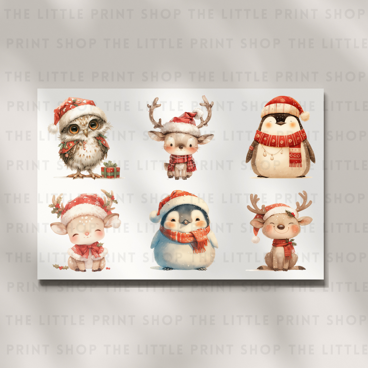 Christmas Animals - DTF A4 Transfer Sheet