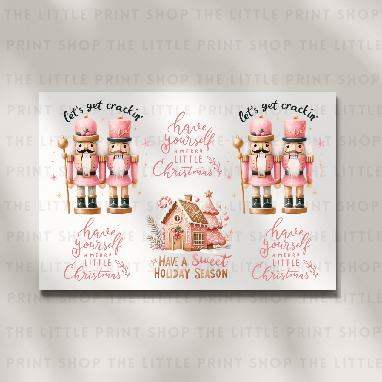 Pink Nutcrackers - DTF A4 Transfer Sheet – Little Print Shop