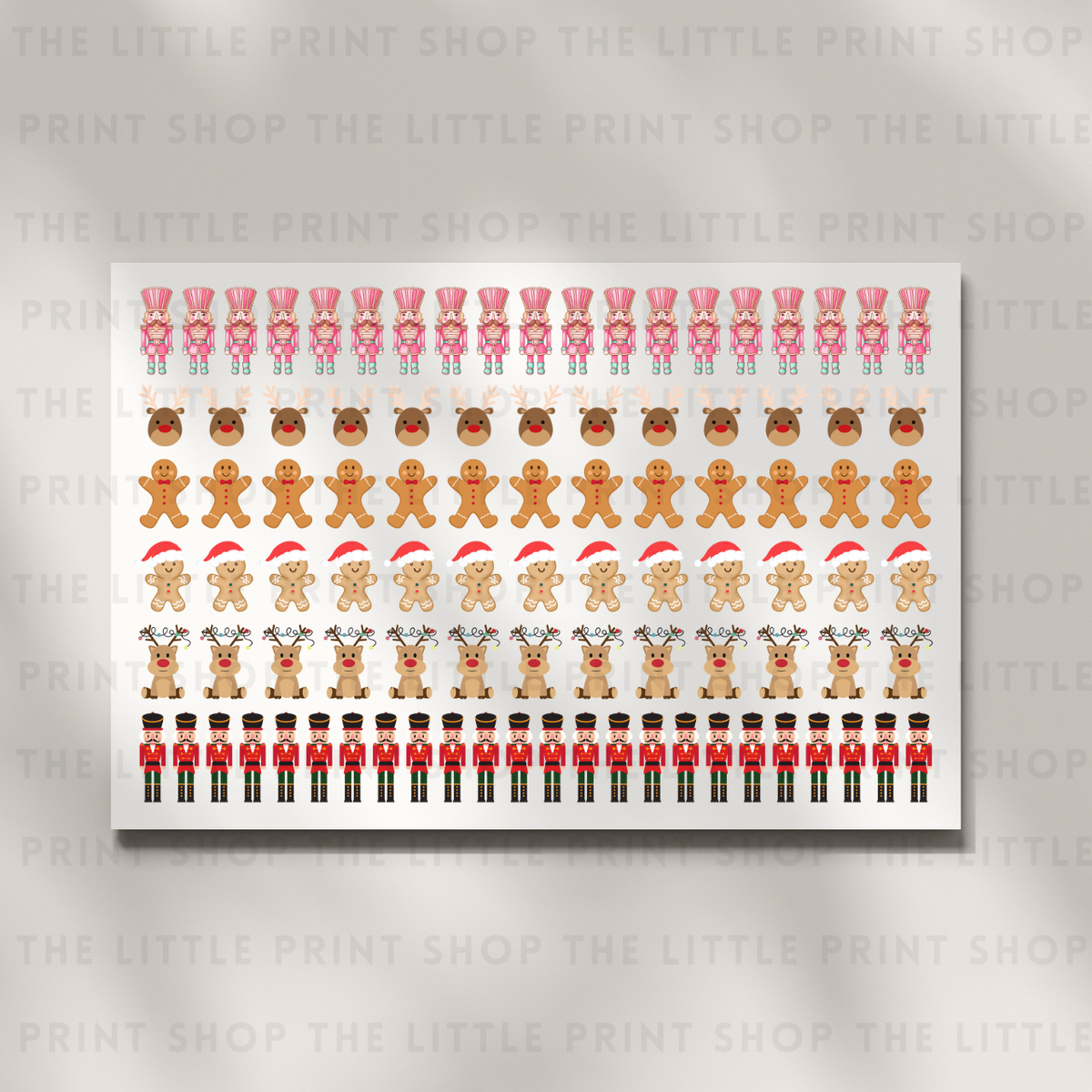 Nutcrackers - DTF A4 Hair Bow Transfer Sheet