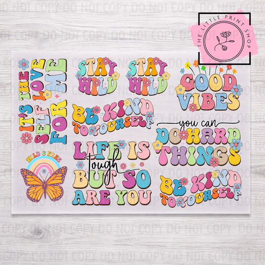 Good Vibes - DTF A4 Transfer Sheet
