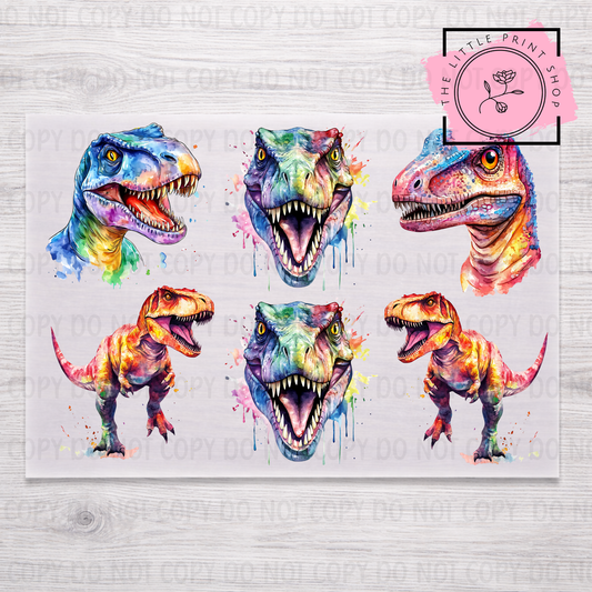 Dinosaurs - DTF A4 Transfer Sheet