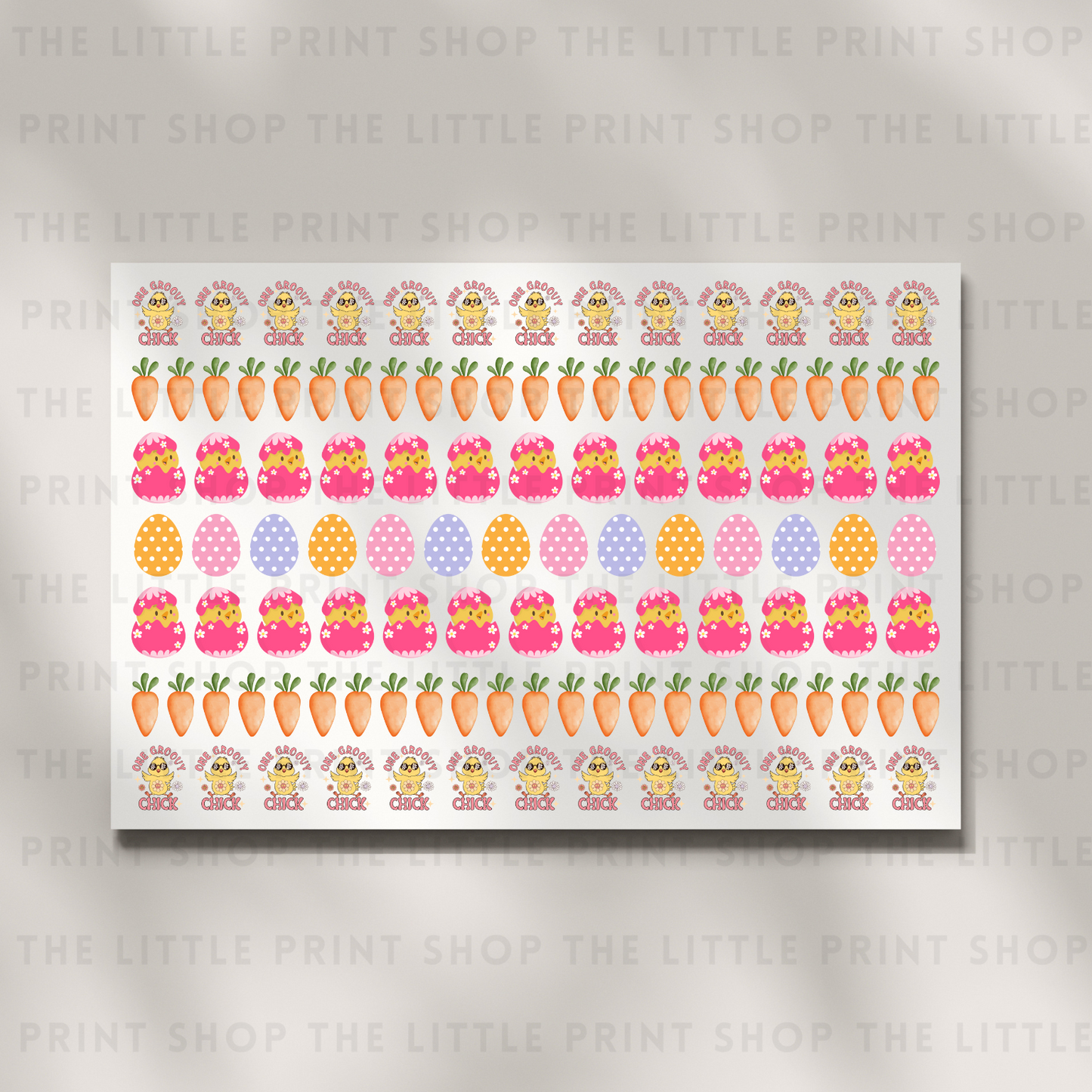Carrots - DTF A4 Hair Bow Transfer Sheet