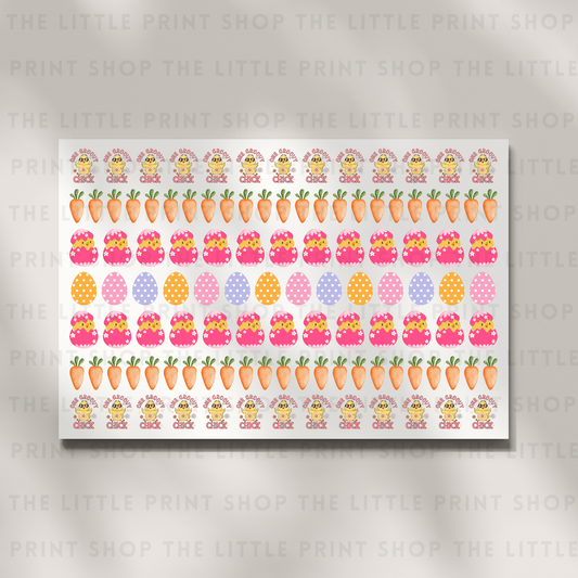 Carrots - DTF A4 Hair Bow Transfer Sheet
