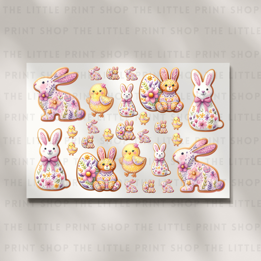 Cute Easter - DTF A4 Transfer Sheet
